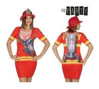 T-shirt pour adultes 6667 Femme pompier Rouge G