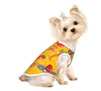 T-shirt pour animal domestique avec chapeau de cactus et piment - Doux et extensible - Pour intérieur et extérieur