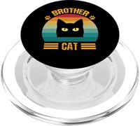 T-Shirt pour Chat avec Inscription « Best Brother » - Style rétro PopSockets PopGrip pour MagSafe