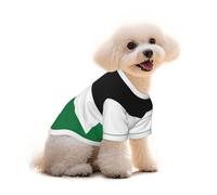T-shirt pour chien avec drapeau de la Palestine - Vêtements pour chiots et animaux de compagnie - Débardeur élastique - Pour chiens et chats - Pull mignon respirant et doux - Taille L