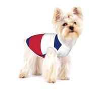 T-shirt pour chien avec drapeau de l'État du Texas - T-shirt en coton imprimé pour petits chiens, chiots et chats