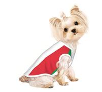 T-shirt pour chien avec drapeau italien - Doux et respirant - Facile à mettre et à enlever - Convient pour les petits animaux de compagnie