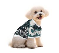 T-shirt pour chien avec fond floral de rêve - Vêtements pour chiots et animaux de compagnie - Débardeur élastique - Pour chiens et chats - Joli pull respirant et doux - Taille S