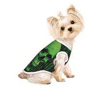 T-shirt pour chien avec mot de passe tête de mort, vêtements doux et respirants, faciles à mettre et à enlever, adaptés aux petits animaux de compagnie