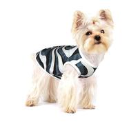 T-shirt pour chien de qualité supérieure en forme d'ondulation paysage blanc - 100 % coton doux, parfait pour les chiens de petite et moyenne taille, chemise élégante et confortable pour chiens