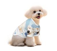 T-shirt pour chien en coton doux avec imprimé « The Polar Bear Is Sleeping » pour chiens de petite, moyenne et grande taille à porter au quotidien