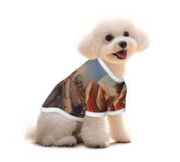 T-shirt pour chien en pur coton - Dawnrunner léger, respirant, pour chiens de petite et moyenne taille - Chemise douce et extensible pour chiot - Tenue mignonne pour bouledogue français, teckel