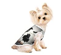 T-shirt pour chien et chat avec imprimé corbeau noir sur une branche - Joli débardeur respirant pour petit chiot ou chaton