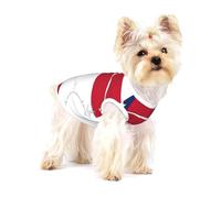 T-shirt pour chien et chat en coton sans manches avec carte du drapeau de la Caroline du Nord