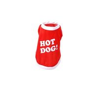- T-shirt pour chien Hot Dog - Taille M - Rouge