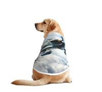 T-shirt pour chien imprimé avion de la Seconde Guerre mondiale 1 pour animal de compagnie, gilet doux, respirant, léger et extensible pour chien de taille moyenne