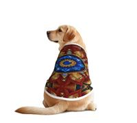T-shirt pour chien imprimé montagnes lointaines - Vêtement d'été décontracté léger pour chiens de taille moyenne et grande