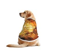 T-shirt pour chien imprimé volcano, doux, respirant, léger et extensible pour chien de taille moyenne
