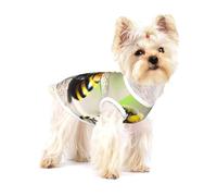 T-shirt pour chien, taille M, extensible, doux, frais, sans manches, à rayures, vêtements respirants pour chiot, chaton, chat de petite taille