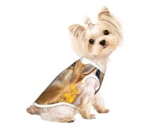T-shirt pour chien The Little Dog regardant le ciel - Doux et respirant - Facile à mettre et à enlever - Convient pour les petits animaux de compagnie