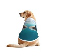 T-shirt pour chien « Two Sharks at The Bottom of The Sea » - Vêtements pour chiens de grande et moyenne taille - Chemise confortable pour chien, parfaite pour un usage quotidien