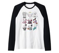T-Shirt pour Dentiste d'halloween - Costume de dent effrayante Manche Raglan