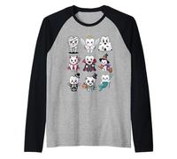 T-Shirt pour Dentiste d'halloween - Costume de dent effrayante Manche Raglan