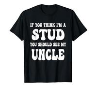 T-shirt pour enfant avec inscription humoristique en allemand « If You Think I'm a Stud », Style_u01 Noir, XL