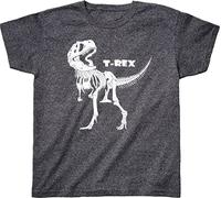 T-shirt pour enfant : T-Rex qui brille dans le noir - Tyrannosaurus Rex Dinosaure - Glow in The Dark - T-shirt pour garçons et filles - Idée de cadeau d'anniversaire pour enfants et fans de