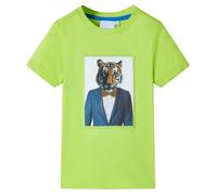 T-shirt pour enfants avec manches courtes vert citron 92/104/116/128/140 5-6 ans