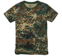 Brandit – T-shirt enfant couleur Flecktarn, taille S (122)