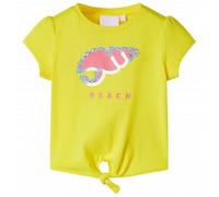 vidaXL T-shirt pour enfants Jaune Taille 104