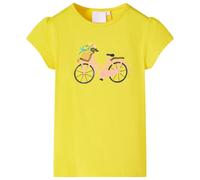 T-shirt pour enfants jaune 128 vidaXL