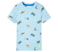 T-Shirt Pour Enfants Mélange Bleu Clair 116