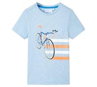 T-Shirt Pour Enfants Mélange Bleu Pâle 104