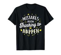 T-shirt pour enseignant de mathématiques avec inscription « Mistakes allow Thinking to Happen » T-Shirt