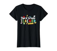 T-Shirt pour Enseignant de troisième année, Enseignant Fier de 3e année T-Shirt Graphique avec Valeur