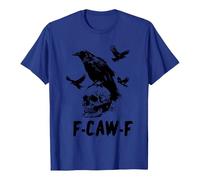 T-shirt pour femme avec imprimé lettre anglaise, manches courtes, col rond, haut basique pour les loisirs et les affaires, bleu, M