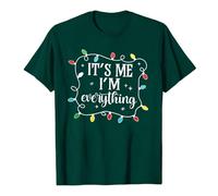 T-shirt pour femme avec imprimé lettre anglaise, manches courtes, col rond, pour un look décontracté tendance, Vert foncé., S