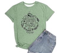 T-shirt pour femme avec inscription amusante du jardinier - Easily Distracted by Garden Stuff Haut | T-shirt amusant pour les amateurs de jardin comme idée cadeau, Style_v01 Vert, S