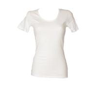 T-shirt pour femme en coton bio à col rond et à manches courtes RAGNO article 71