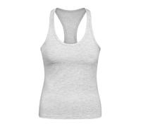 T-shirt pour femme F124 4F - Gris clair mélangé froid L