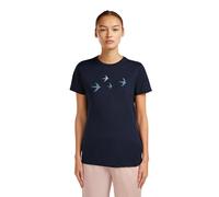 T-shirt pour femme Icebreaker Merino 150 Tech Lite Wmns SS Tee Bird Transit bleu marine de minuit M