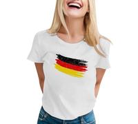 T-shirt pour femme, imprimé drapeau, respirant, créatif, polo, loisirs, confortable, manches courtes, t-shirt de sport, coupe décontractée, élégant, haut pour la vie quotidienne et les festivals
