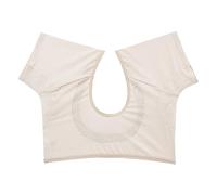 T-shirt pour femme - Résistant à la transpiration - Respirant - Super absorbant - Anti-transpiration - Col en V - Haut bandage pour femme, beige, L