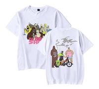 T-Shirt pour Femmes Et Hommes Imprimé Anime Animation The Big Merch L-E-Z Show Décontracté À Manches Courtes Et Col Rond en Coton Unisexe-White||x_s