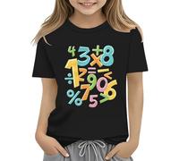 T-shirt pour fille 146 Math Kids - Numéro 2025 - Pour la journée scolaire et la journée des maths, Noir , 2-3 ans