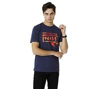 T-shirt pour garçon avec logo Nine Inch Nails pour homme, bleu marine, X-Large
