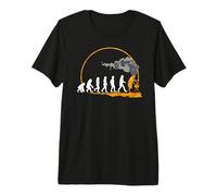 T-Shirt pour Homme avec Inscription « Evolution der Grill Smoker » T-Shirt Haut de Gamme