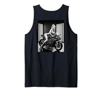 T-Shirt pour Homme avec Inscription « Hot Girl on » - Blonde & Motorcycle Back Print Débardeur