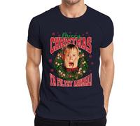 T-shirt pour homme avec inscription « Merry Christmas Ya Filthy Animal Kevin McCallister », bleu marine, XL