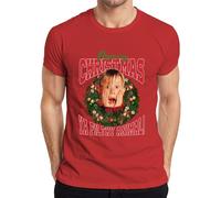 T-shirt pour homme avec inscription « Merry Christmas Ya Filthy Animal Kevin McCallister », rouge, L