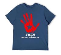 T-shirt pour homme avec inscription « Protest Rock » des années 90 - Style vintage - Imprimé inspiré de la musique politique - Chemise de concert en coton doux, Style marine, L