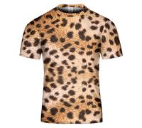 T-shirt pour homme avec motif imprimé tie-dye vintage léopard drapeau américain femmes qui aiment loup, lion, grenouille, fantôme, crâne, guitare, Léopard Real 03, L