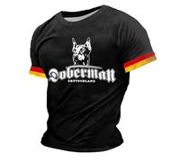 T-shirt pour homme avec motif templier - T-shirt à manches courtes avec graphique croisé - Haut historique pour les fans du Moyen Âge, Style_h02 Noir, 3XL